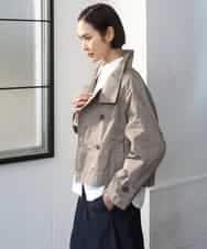 FMJGD09390 MICHEL KLEIN(ミッシェルクラン) スタンドカラーショートブルゾン ベージュ