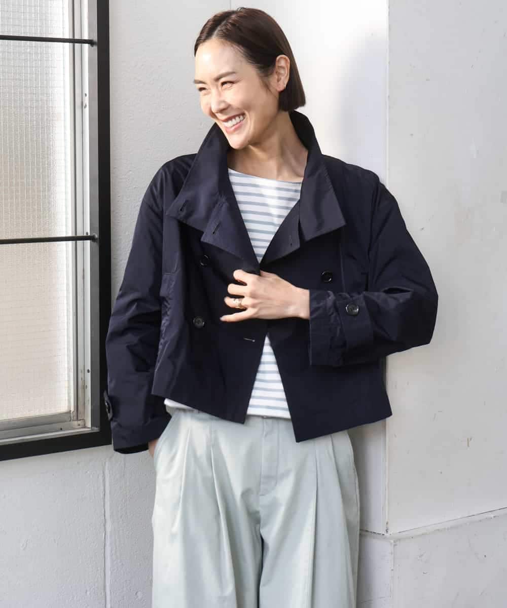 FMJGD09390 MICHEL KLEIN(ミッシェルクラン) スタンドカラーショートブルゾン ベージュ