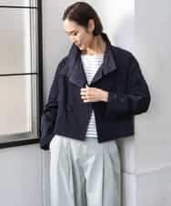 FMJGD09390 MICHEL KLEIN(ミッシェルクラン) スタンドカラーショートブルゾン ベージュ