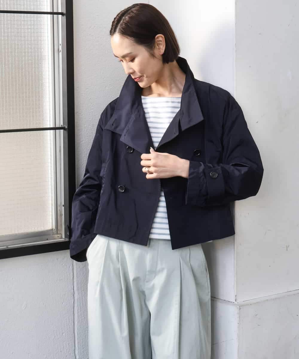 FMJGD09390 MICHEL KLEIN(ミッシェルクラン) スタンドカラーショートブルゾン ベージュ