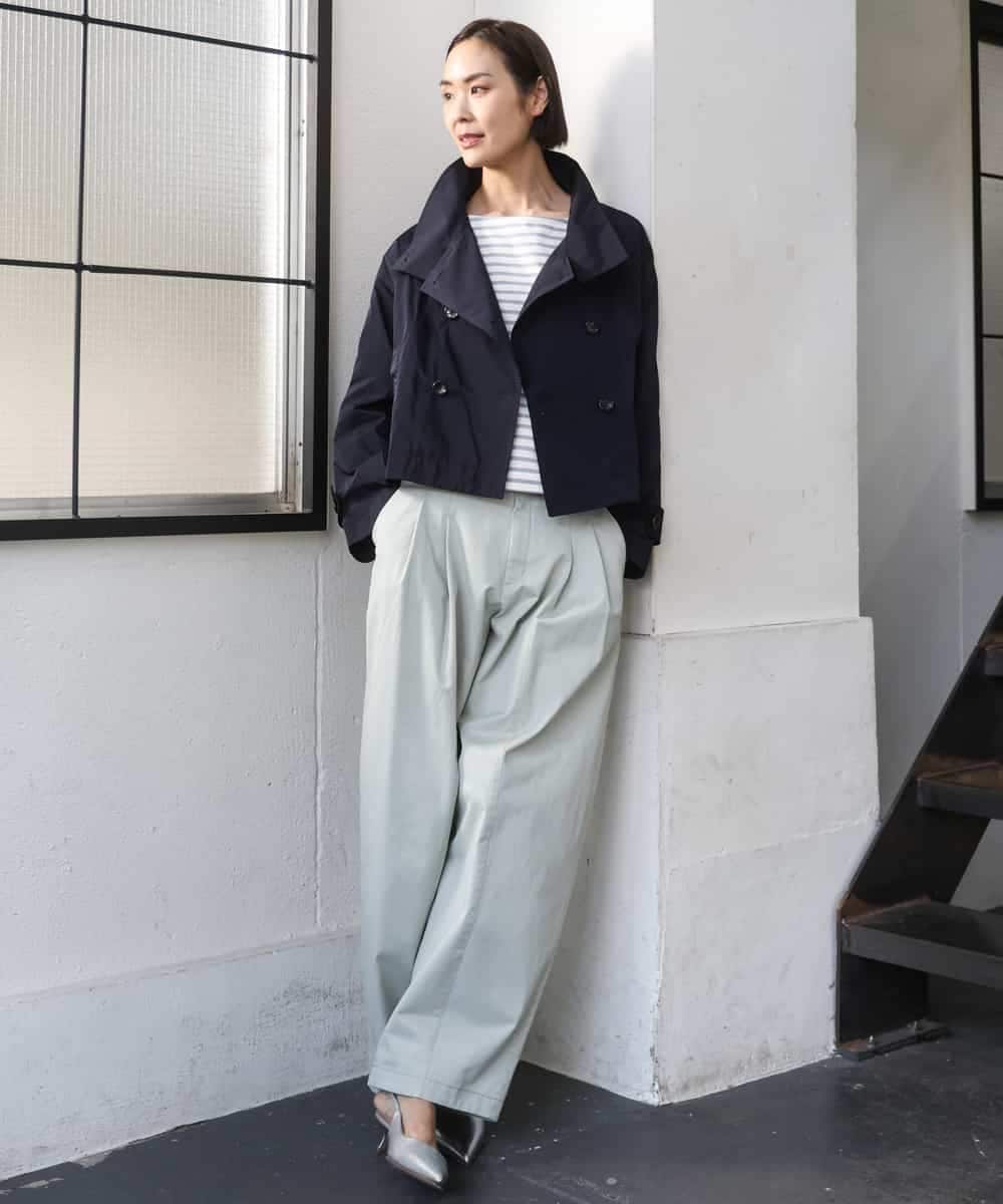 FMJGD09390 MICHEL KLEIN(ミッシェルクラン) スタンドカラーショートブルゾン ベージュ