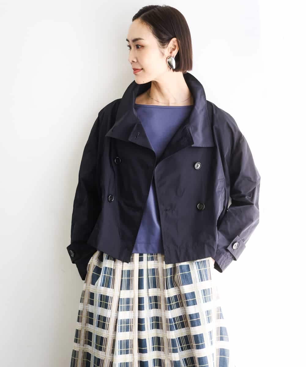 FMJGD09390 MICHEL KLEIN(ミッシェルクラン) スタンドカラーショートブルゾン ベージュ