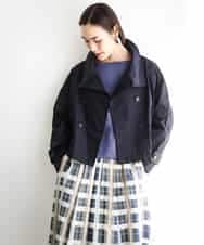 FMJGD09390 MICHEL KLEIN(ミッシェルクラン) スタンドカラーショートブルゾン ベージュ