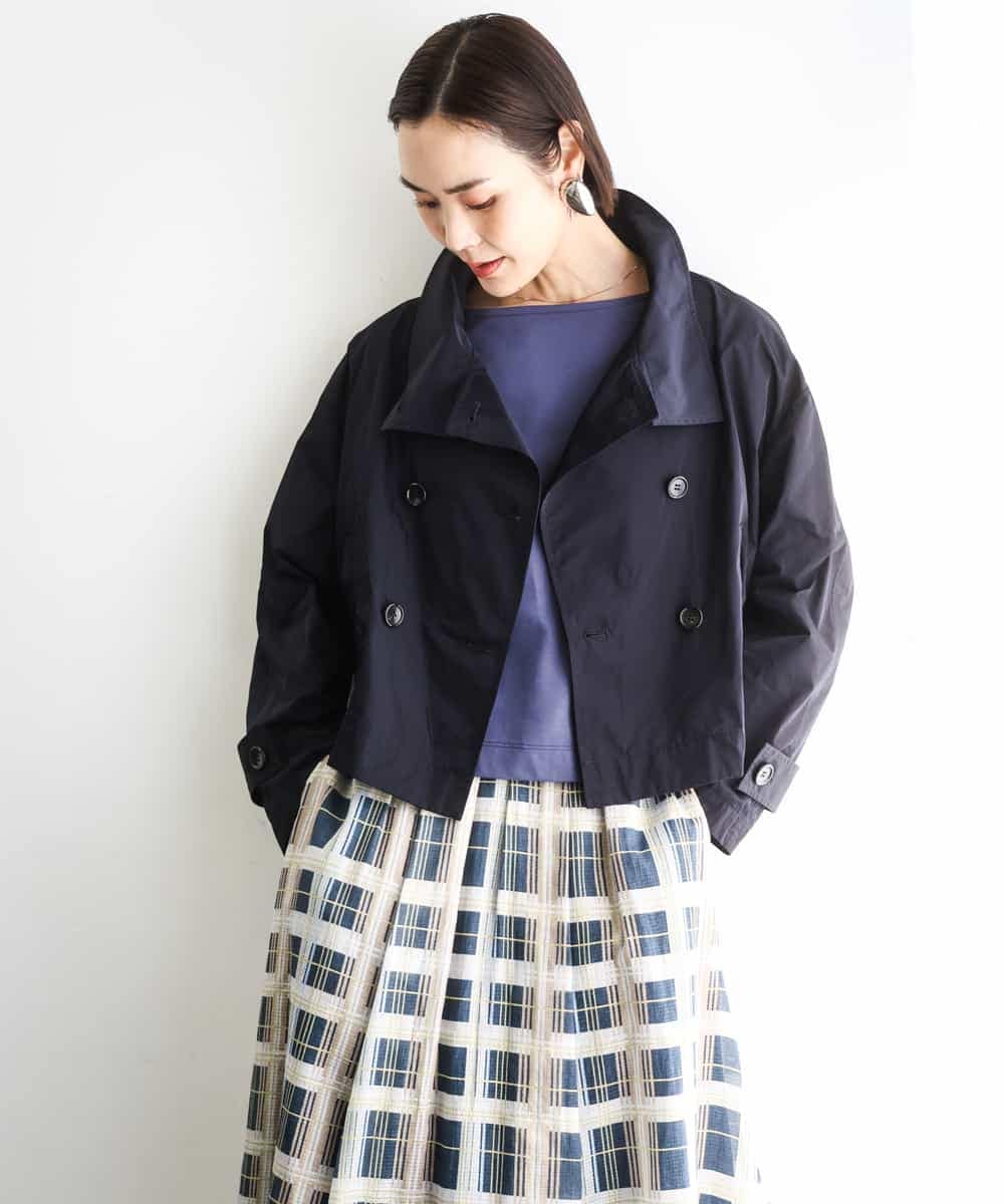 FMJGD09390 MICHEL KLEIN(ミッシェルクラン) スタンドカラーショートブルゾン ベージュ