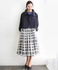 FMJGD09390 MICHEL KLEIN(ミッシェルクラン) スタンドカラーショートブルゾン ベージュ