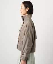 FMJGD09390 MICHEL KLEIN(ミッシェルクラン) スタンドカラーショートブルゾン ベージュ