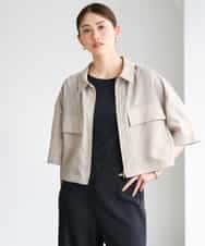 FMJGD11290 MICHEL KLEIN(ミッシェルクラン) シアーシャツブルゾン ベージュ