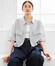 FMJGD11290 MICHEL KLEIN(ミッシェルクラン) シアーシャツブルゾン ベージュ