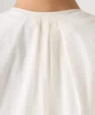 FMJGD12380 MICHEL KLEIN(ミッシェルクラン) ナイロンペーパー ノーカラーブルゾン ホワイト