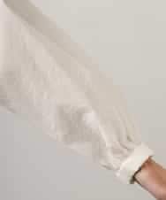 FMJGD12380 MICHEL KLEIN(ミッシェルクラン) ナイロンペーパー ノーカラーブルゾン ホワイト