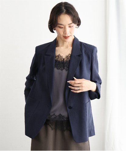 FMJGD21330 MICHEL KLEIN リラクシーテーラードジャケット