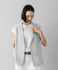 FMJGD23340 MICHEL KLEIN(ミッシェルクラン) リネンライクジレ ベージュ