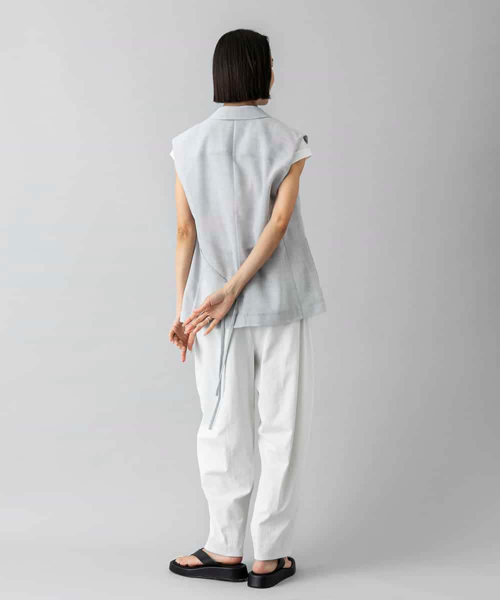 FMJGD23340 MICHEL KLEIN(ミッシェルクラン) リネンライクジレ ベージュ