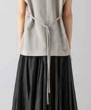 FMJGD23340 MICHEL KLEIN(ミッシェルクラン) リネンライクジレ ベージュ
