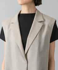 FMJGD23340 MICHEL KLEIN(ミッシェルクラン) リネンライクジレ ベージュ