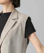 FMJGD23340 MICHEL KLEIN(ミッシェルクラン) リネンライクジレ ベージュ