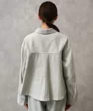 FMJGE01490 MICHEL KLEIN(ミッシェルクラン) [セットアップ対応]デニムダブルポケットブルゾン ライトグレー