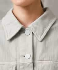 FMJGE01490 MICHEL KLEIN(ミッシェルクラン) [セットアップ対応]デニムダブルポケットブルゾン ライトグレー