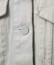 FMJGE01490 MICHEL KLEIN(ミッシェルクラン) [セットアップ対応]デニムダブルポケットブルゾン ライトグレー