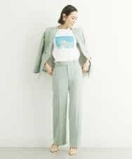FMJGS27330 MICHEL KLEIN(ミッシェルクラン) [セットアップ対応]アイアスストレッチダブルブレストジャケット(背抜き) カーキ(36)