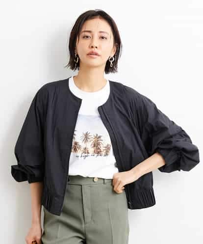 FMJGS37270 MICHEL KLEIN ノーカラーライトブルゾン