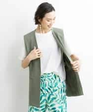 FMJGS47270 MICHEL KLEIN(ミッシェルクラン) カラミノーカラージレ カーキ(36)