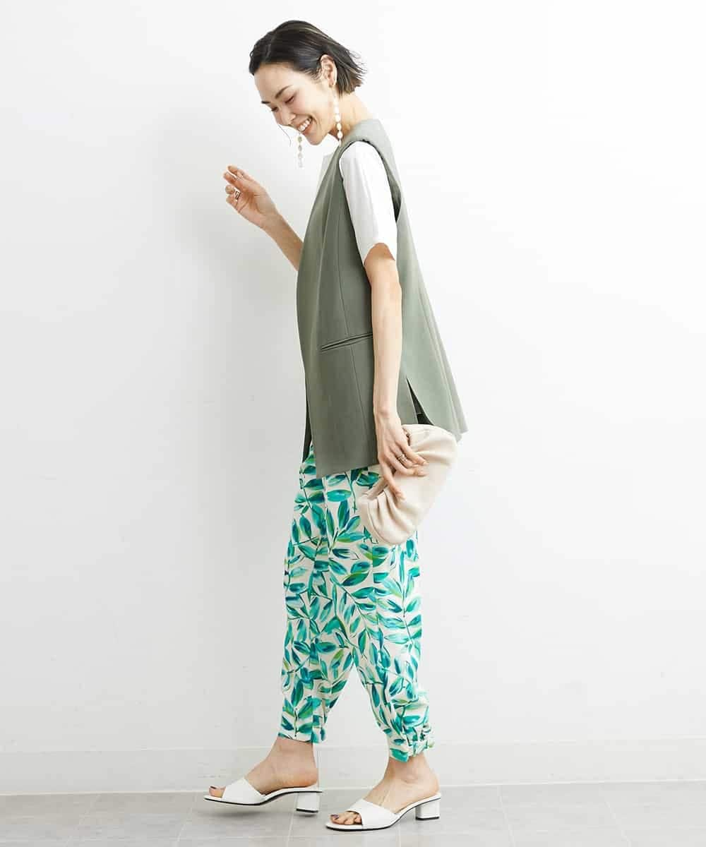 FMJGS47270 MICHEL KLEIN(ミッシェルクラン) カラミノーカラージレ カーキ(36)