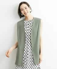 FMJGS47270 MICHEL KLEIN(ミッシェルクラン) カラミノーカラージレ カーキ(36)