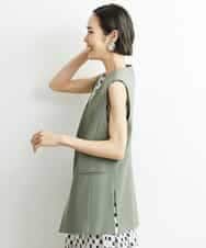 FMJGS47270 MICHEL KLEIN(ミッシェルクラン) カラミノーカラージレ カーキ(36)