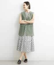 FMJGS47270 MICHEL KLEIN(ミッシェルクラン) カラミノーカラージレ カーキ(36)