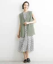FMJGS47270 MICHEL KLEIN(ミッシェルクラン) カラミノーカラージレ カーキ(36)