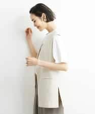 FMJGS47270 MICHEL KLEIN(ミッシェルクラン) カラミノーカラージレ カーキ(36)