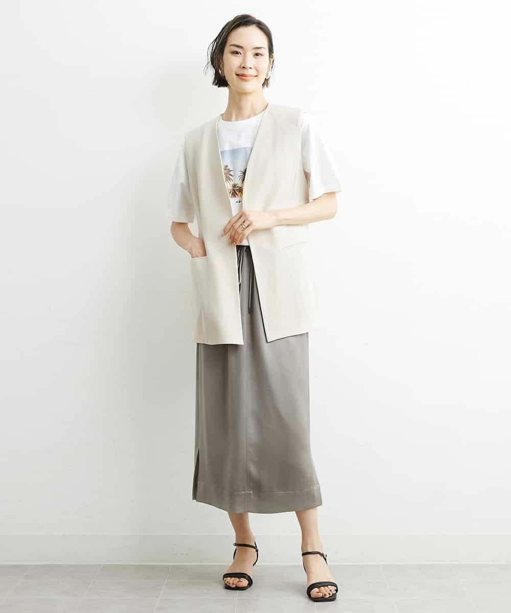 FMJGS47270 MICHEL KLEIN(ミッシェルクラン) カラミノーカラージレ カーキ(36)