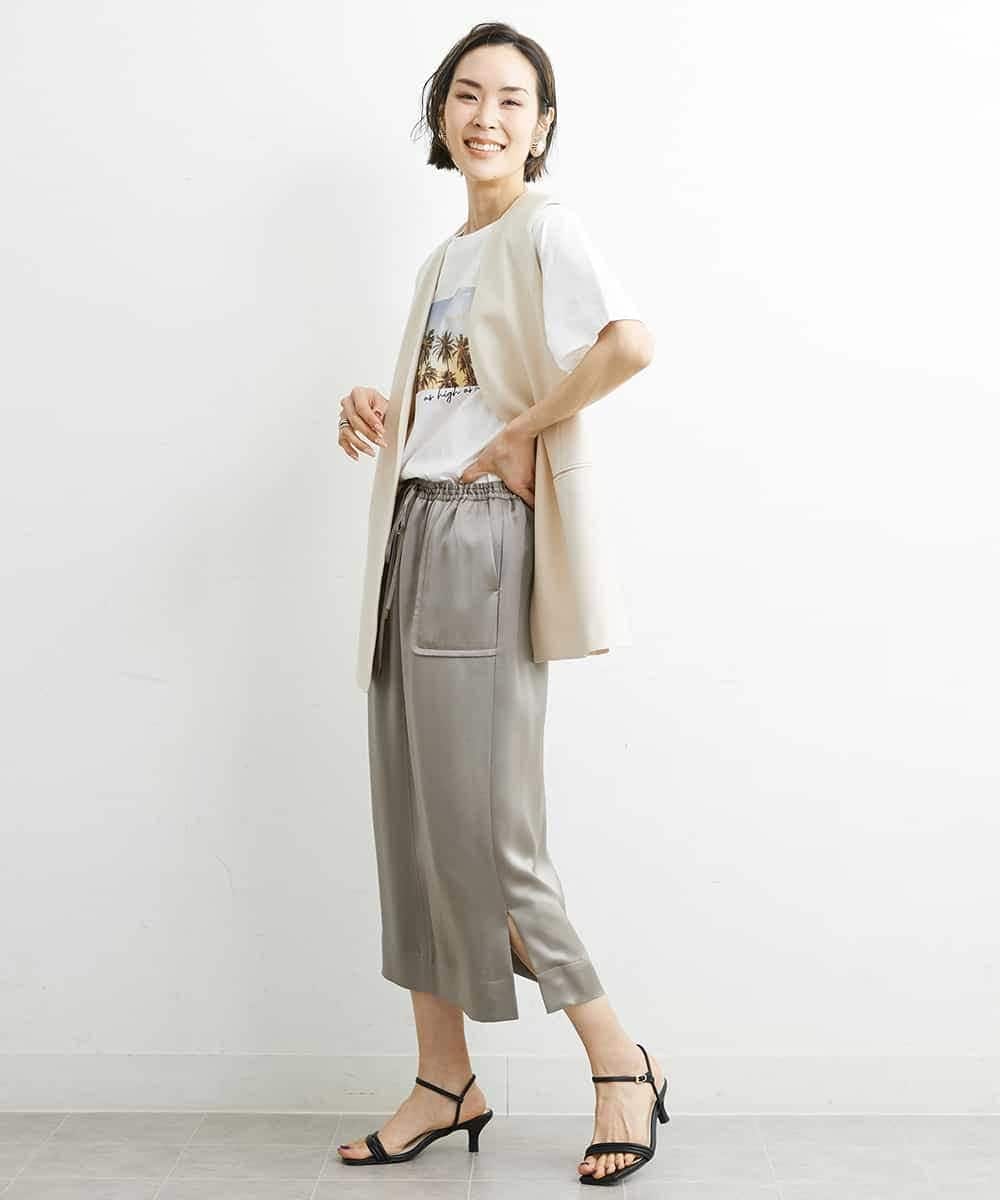FMJGS47270 MICHEL KLEIN(ミッシェルクラン) カラミノーカラージレ カーキ(36)
