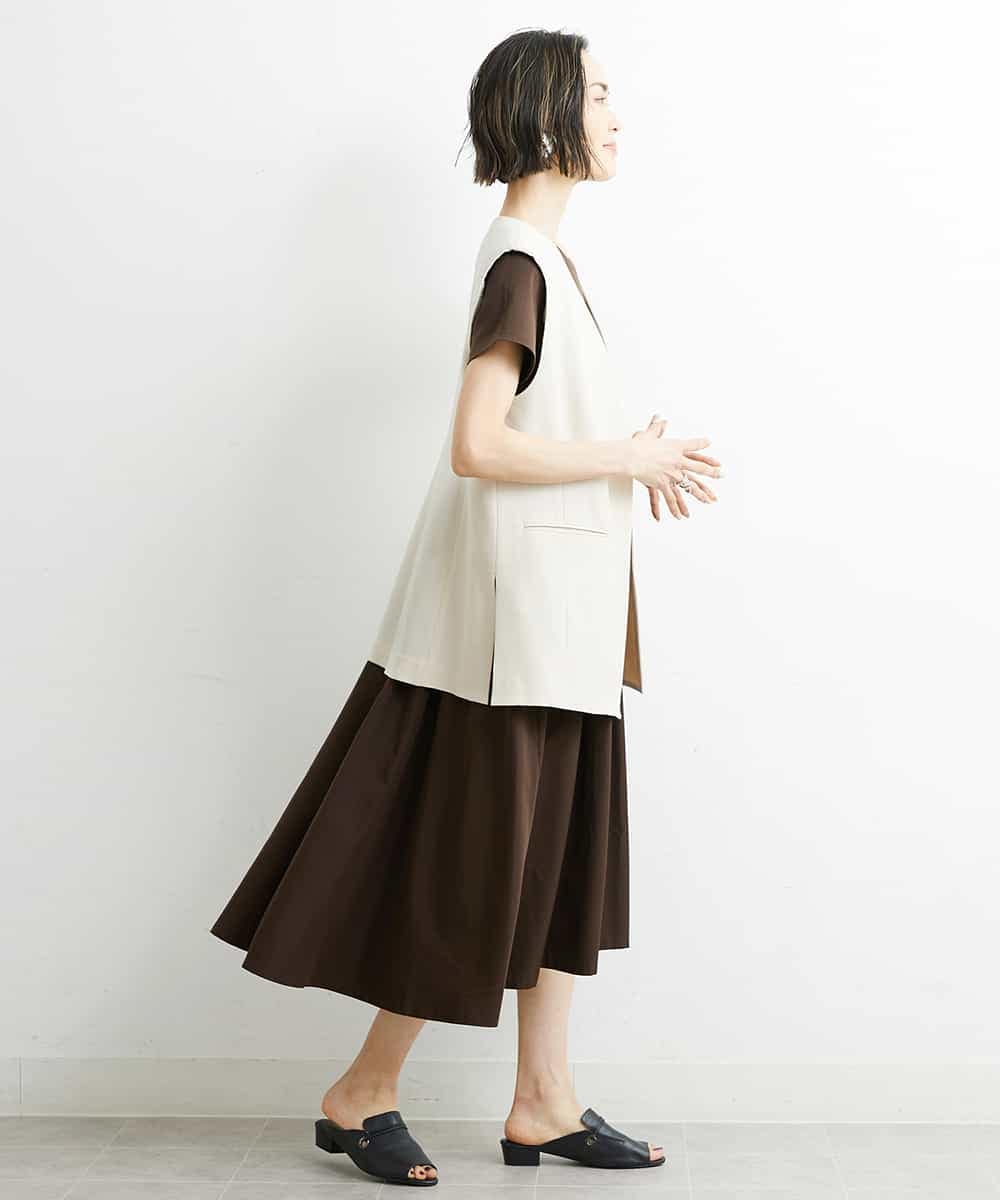 FMJGS47270 MICHEL KLEIN(ミッシェルクラン) カラミノーカラージレ カーキ(36)