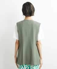 FMJGS47270 MICHEL KLEIN(ミッシェルクラン) カラミノーカラージレ カーキ(36)