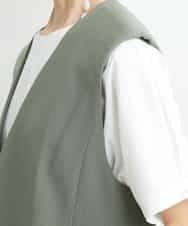 FMJGS47270 MICHEL KLEIN(ミッシェルクラン) カラミノーカラージレ カーキ(36)