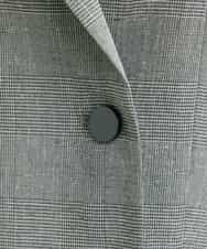 FMJGT27330 MICHEL KLEIN(ミッシェルクラン) [セットアップ対応]グレンチェックダブルブレストジャケット(背抜き) ライトグレー(91)
