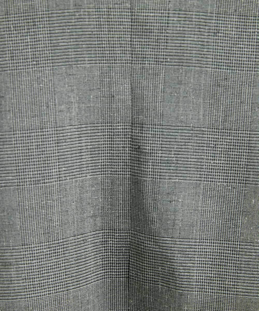 FMJGT27330 MICHEL KLEIN(ミッシェルクラン) [セットアップ対応]グレンチェックダブルブレストジャケット(背抜き) ライトグレー(91)