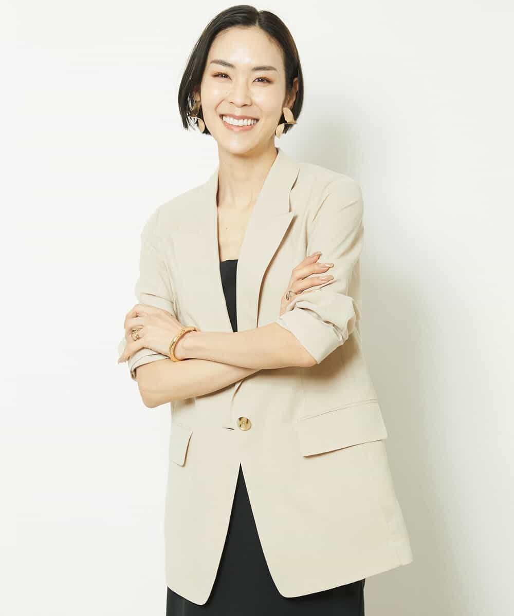 リネンライクテーラードジャケット(テーラードジャケット) | MICHEL  