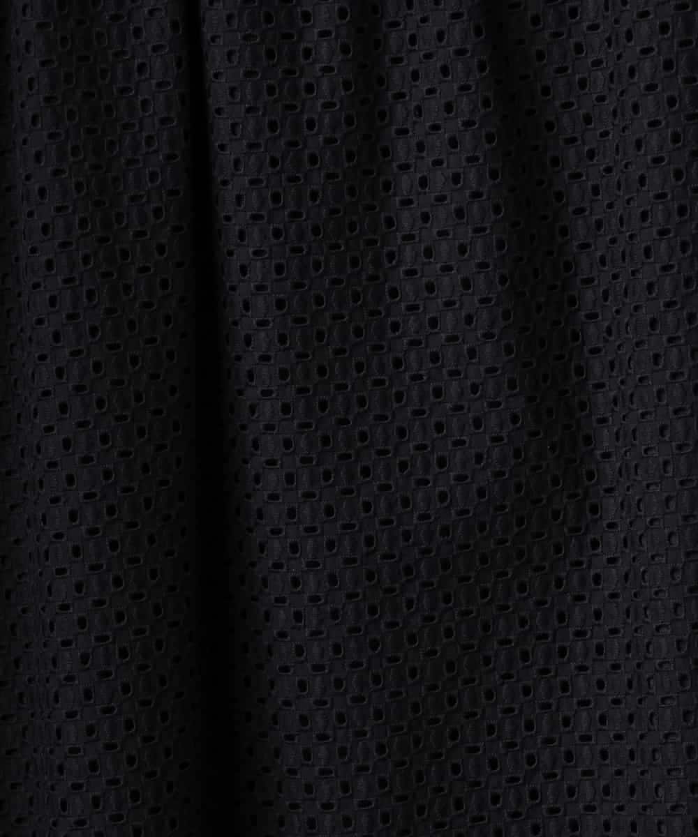 FMJHA18310 MICHEL KLEIN(ミッシェルクラン) [セットアップ対応]エンブロイダリーレースブルゾン ブラック