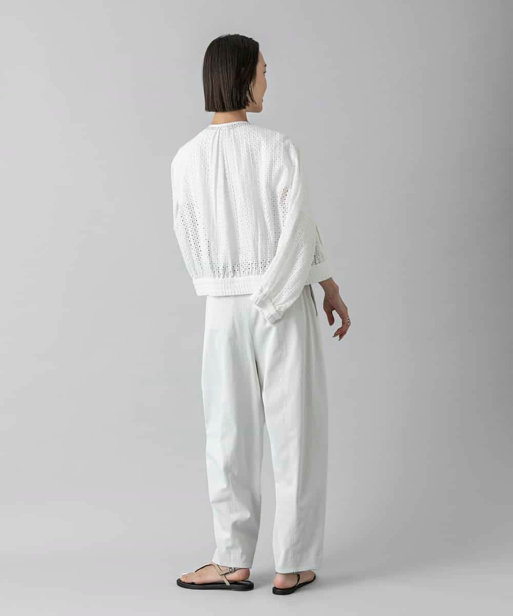 FMJHD02370 MICHEL KLEIN(ミッシェルクラン) レース MA-1ブルゾン ホワイト