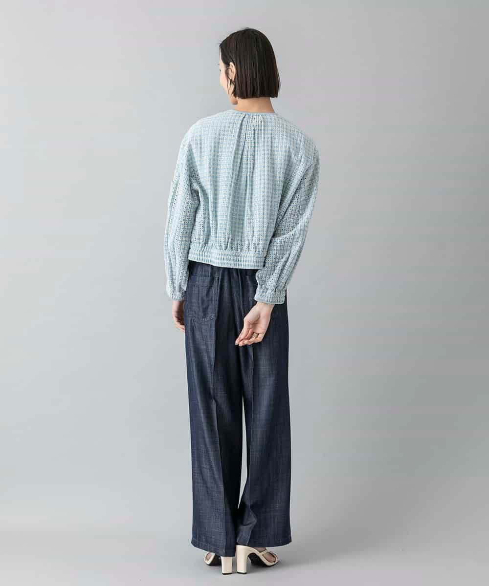 FMJHD02370 MICHEL KLEIN(ミッシェルクラン) レース MA-1ブルゾン ホワイト