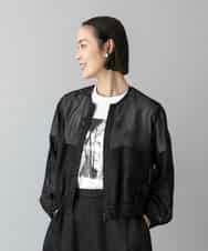 FMJHD04320 MICHEL KLEIN(ミッシェルクラン) [セットアップ対応]メッシュブルゾン ブラック