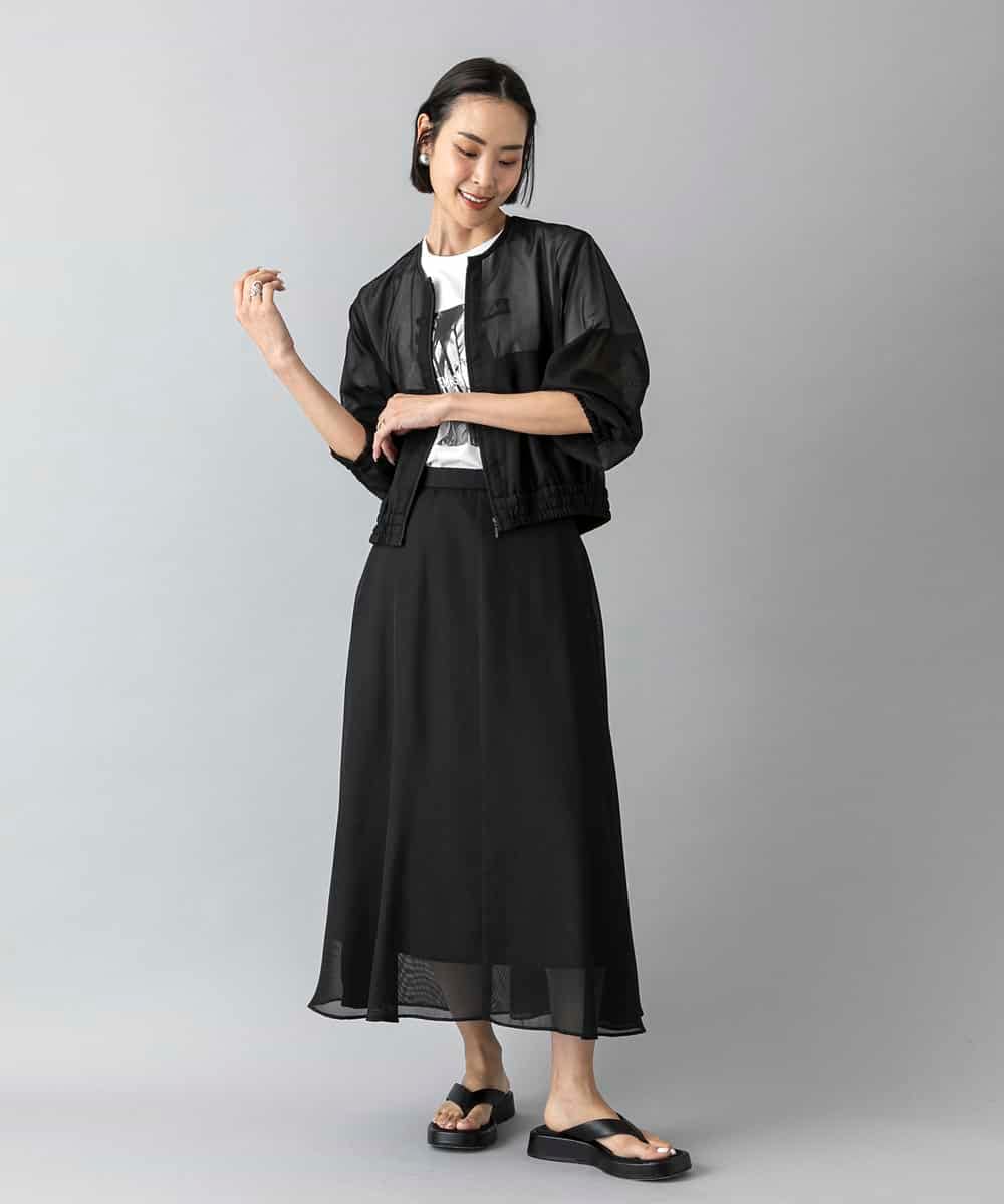 FMJHD04320 MICHEL KLEIN(ミッシェルクラン) [セットアップ対応]メッシュブルゾン ブラック
