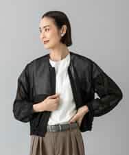 FMJHD04320 MICHEL KLEIN(ミッシェルクラン) [セットアップ対応]メッシュブルゾン ブラック