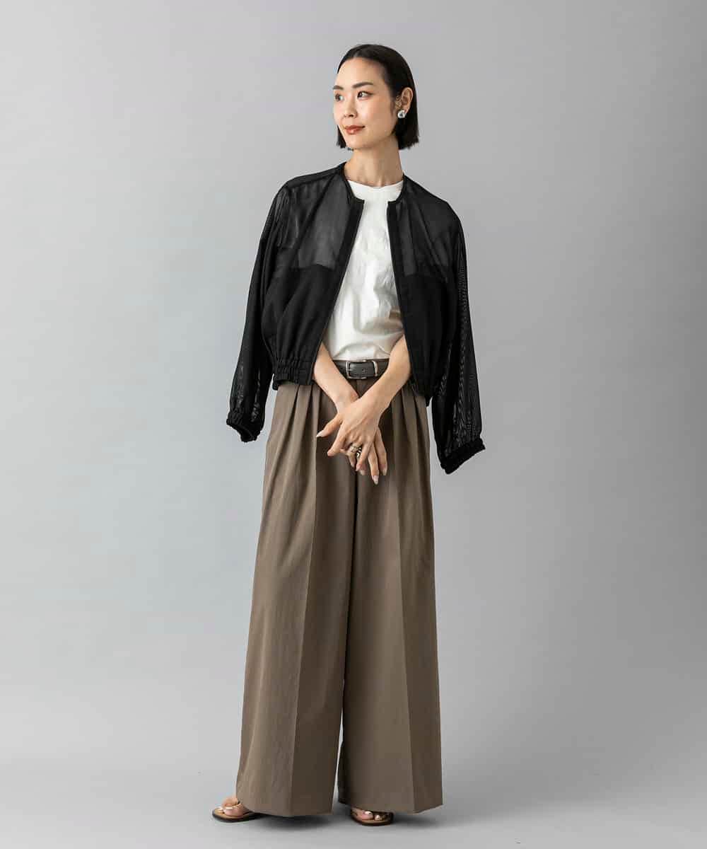 FMJHD04320 MICHEL KLEIN(ミッシェルクラン) [セットアップ対応]メッシュブルゾン ブラック