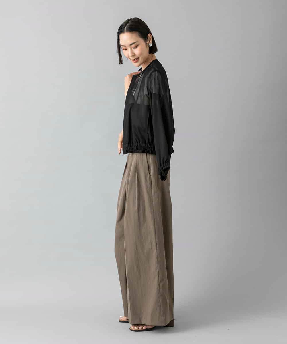 FMJHD04320 MICHEL KLEIN(ミッシェルクラン) [セットアップ対応]メッシュブルゾン ブラック