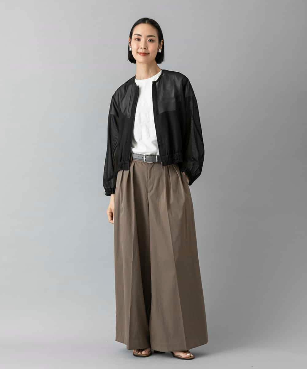 FMJHD04320 MICHEL KLEIN(ミッシェルクラン) [セットアップ対応]メッシュブルゾン ブラック