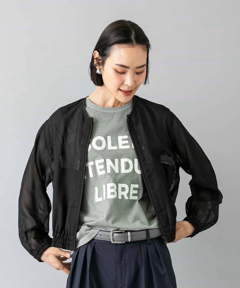 FMJHD04320 MICHEL KLEIN(ミッシェルクラン) [セットアップ対応]メッシュブルゾン ブラック